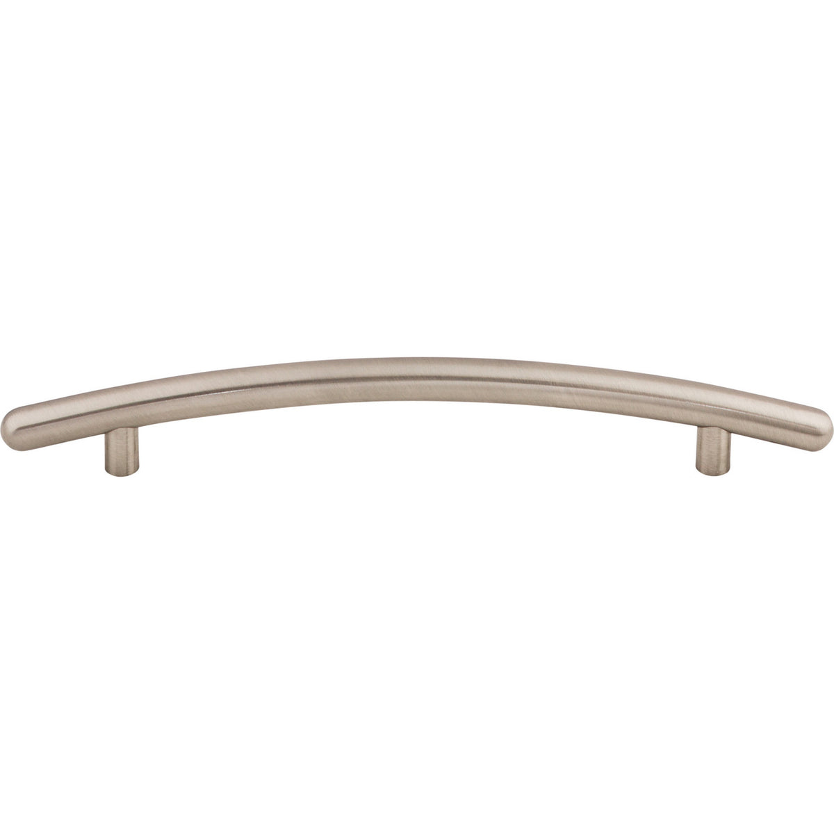 Top Knobs M536: 6-5/16" cc Nouveau Curved Bar Cabinet Pull - Brushed Satin Nickel