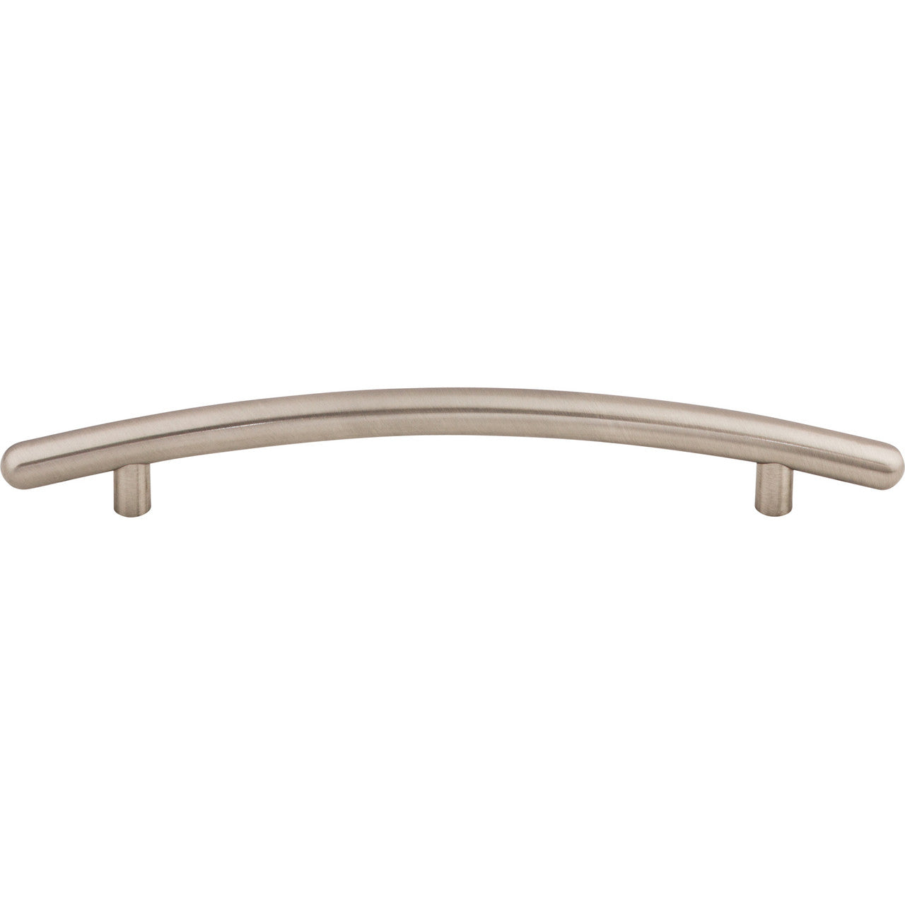 Top Knobs M536: 6-5/16" cc Nouveau Curved Bar Cabinet Pull - Brushed Satin Nickel