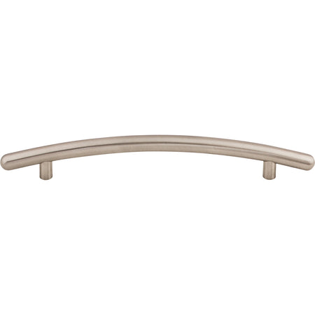 Top Knobs M536: 6-5/16" cc Nouveau Curved Bar Cabinet Pull - Brushed Satin Nickel