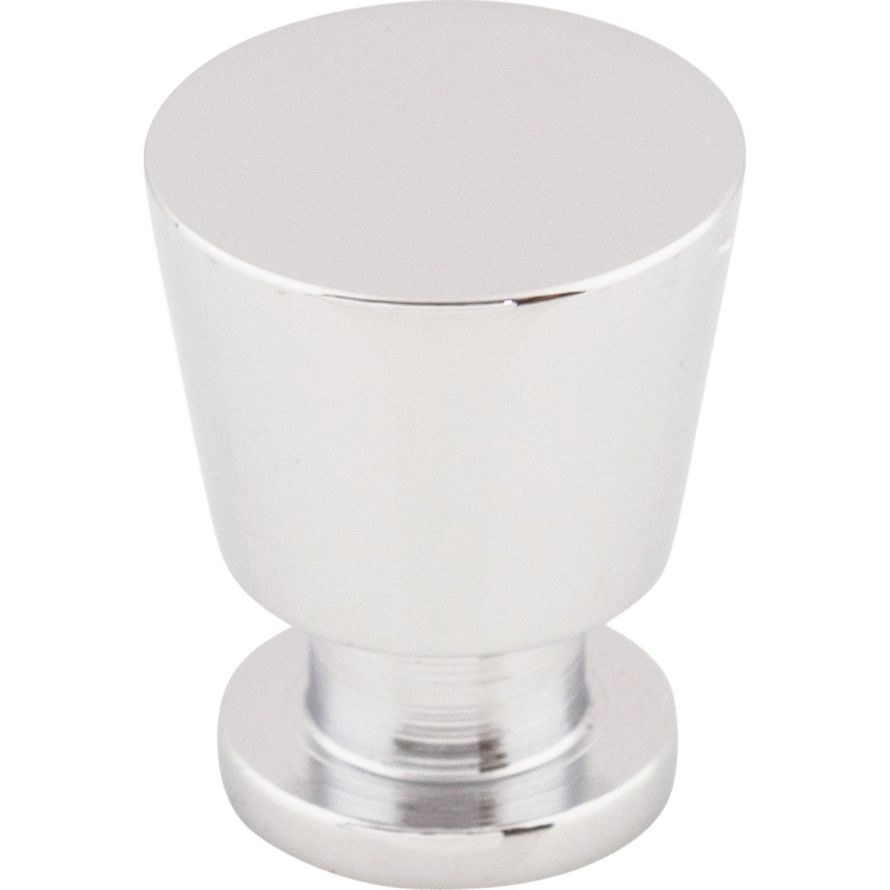 Top Knobs M550: 7/8" Rocks Tapered Cabinet Knob - Polished Chrome