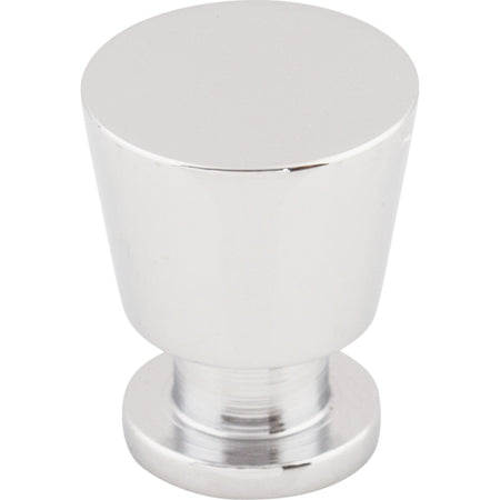 Top Knobs M550: 7/8" Rocks Tapered Cabinet Knob - Polished Chrome