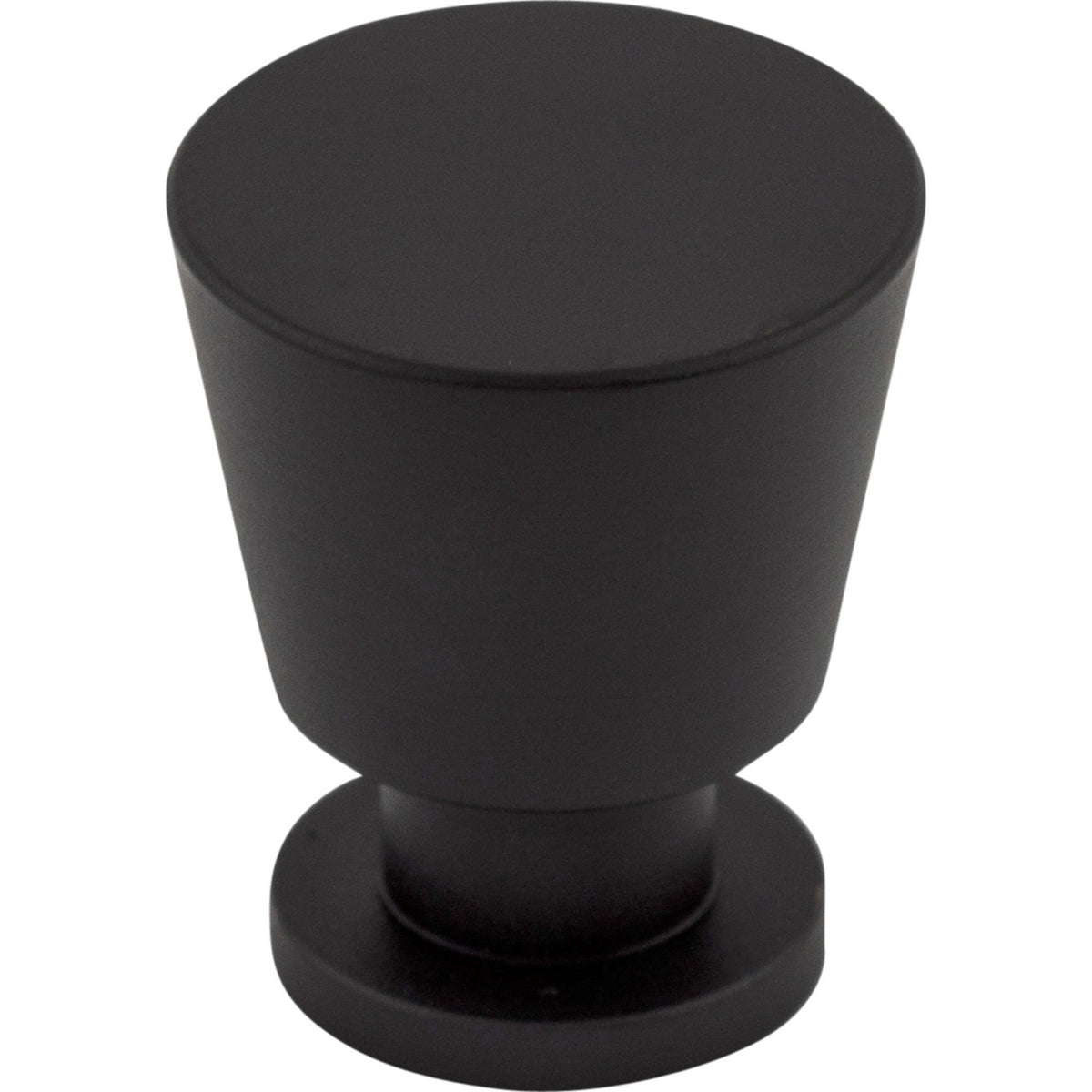 Top Knobs M551: 7/8" Rocks Tapered Cabinet Knob - Flat Black