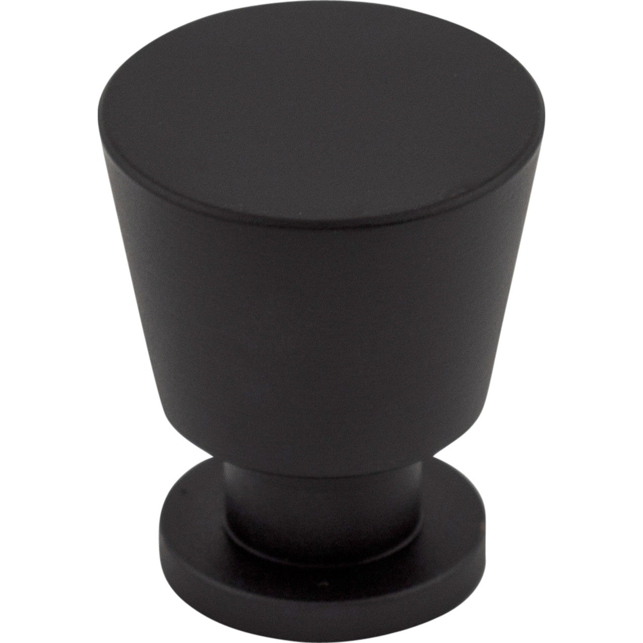 Top Knobs M551: 7/8" Rocks Tapered Cabinet Knob - Flat Black