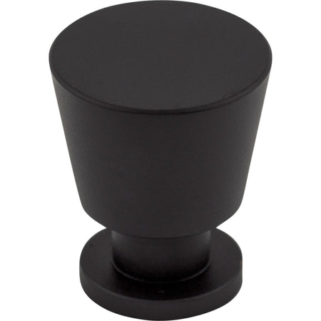 Top Knobs M551: 7/8" Rocks Tapered Cabinet Knob - Flat Black