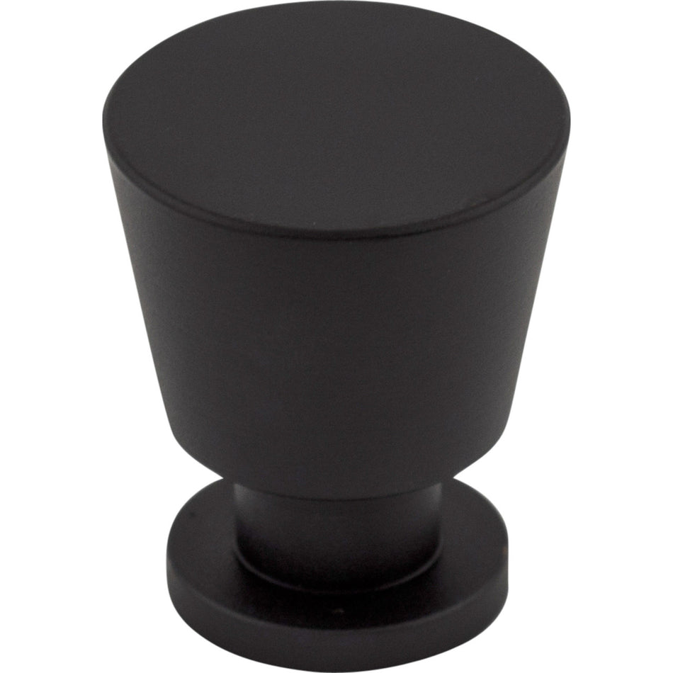 Top Knobs M551: 7/8" Rocks Tapered Cabinet Knob - Flat Black