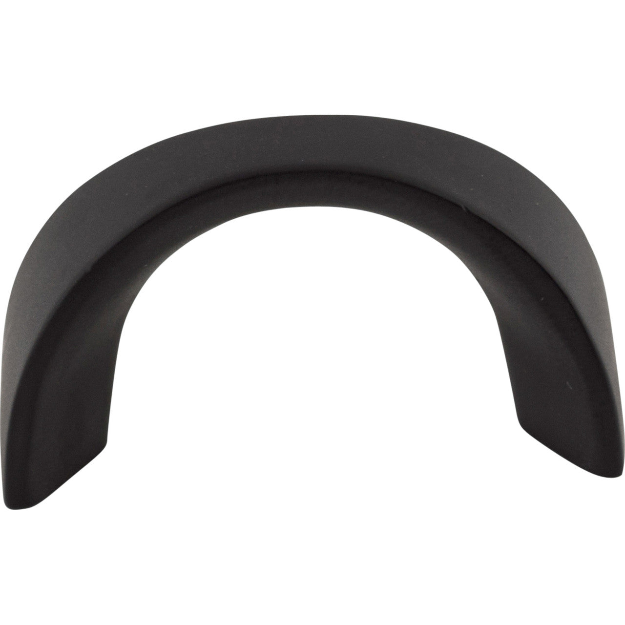 Top Knobs M554: 1-1/4" cc Nouveau II U-Shaped Cabinet Pull - Flat Black