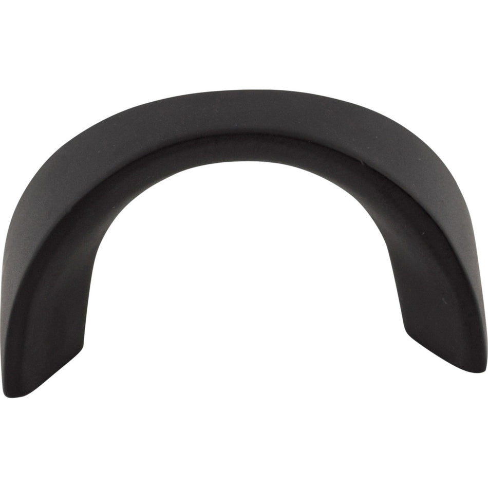 Top Knobs M554: 1-1/4" cc Nouveau II U-Shaped Cabinet Pull - Flat Black