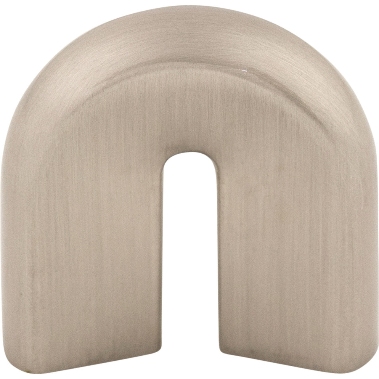 Top Knobs M555: 3/4" cc Nouveau II U-Shaped Cabinet Pull - Brushed Satin Nickel