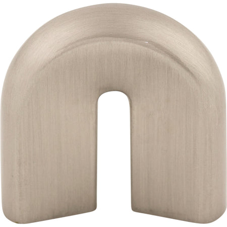 Top Knobs M555: 3/4" cc Nouveau II U-Shaped Cabinet Pull - Brushed Satin Nickel