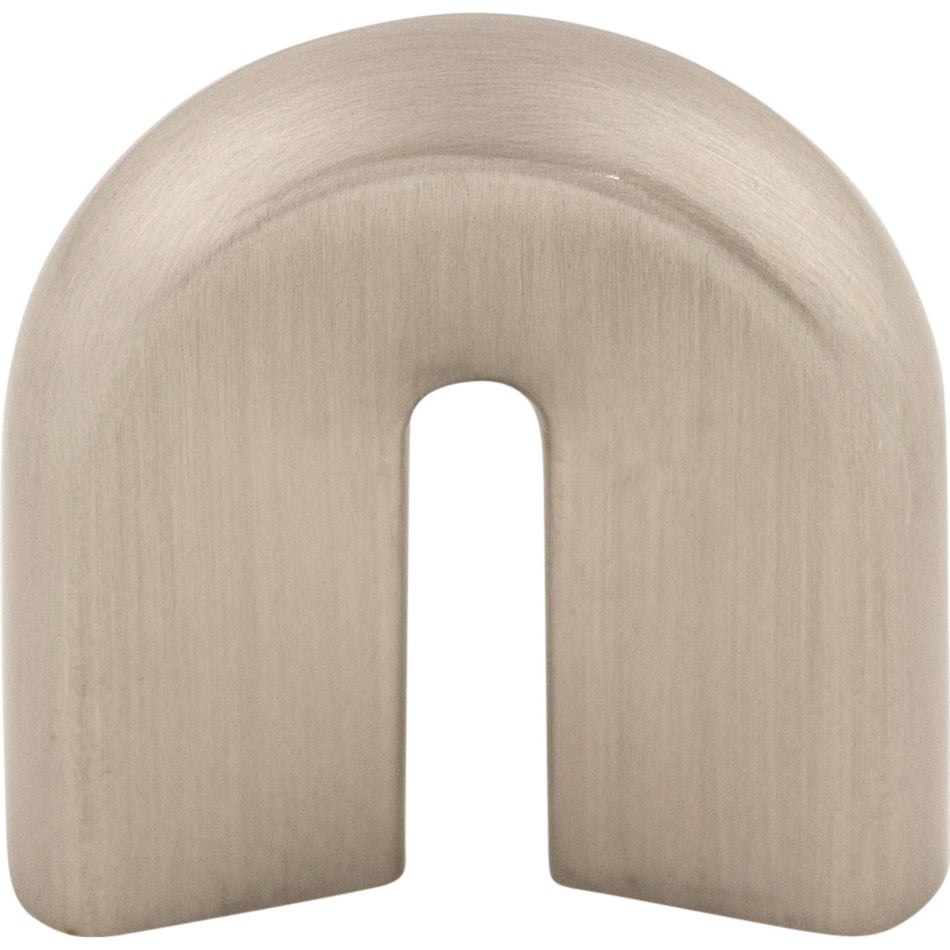 Top Knobs M555: 3/4" cc Nouveau II U-Shaped Cabinet Pull - Brushed Satin Nickel