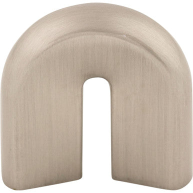 Top Knobs M555: 3/4" cc Nouveau II U-Shaped Cabinet Pull - Brushed Satin Nickel