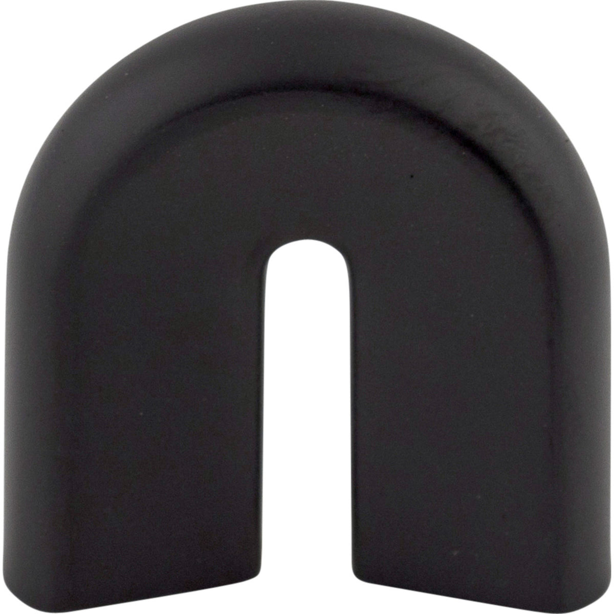 Top Knobs M557: 3/4" cc Nouveau II U-Shaped Cabinet Pull - Flat Black