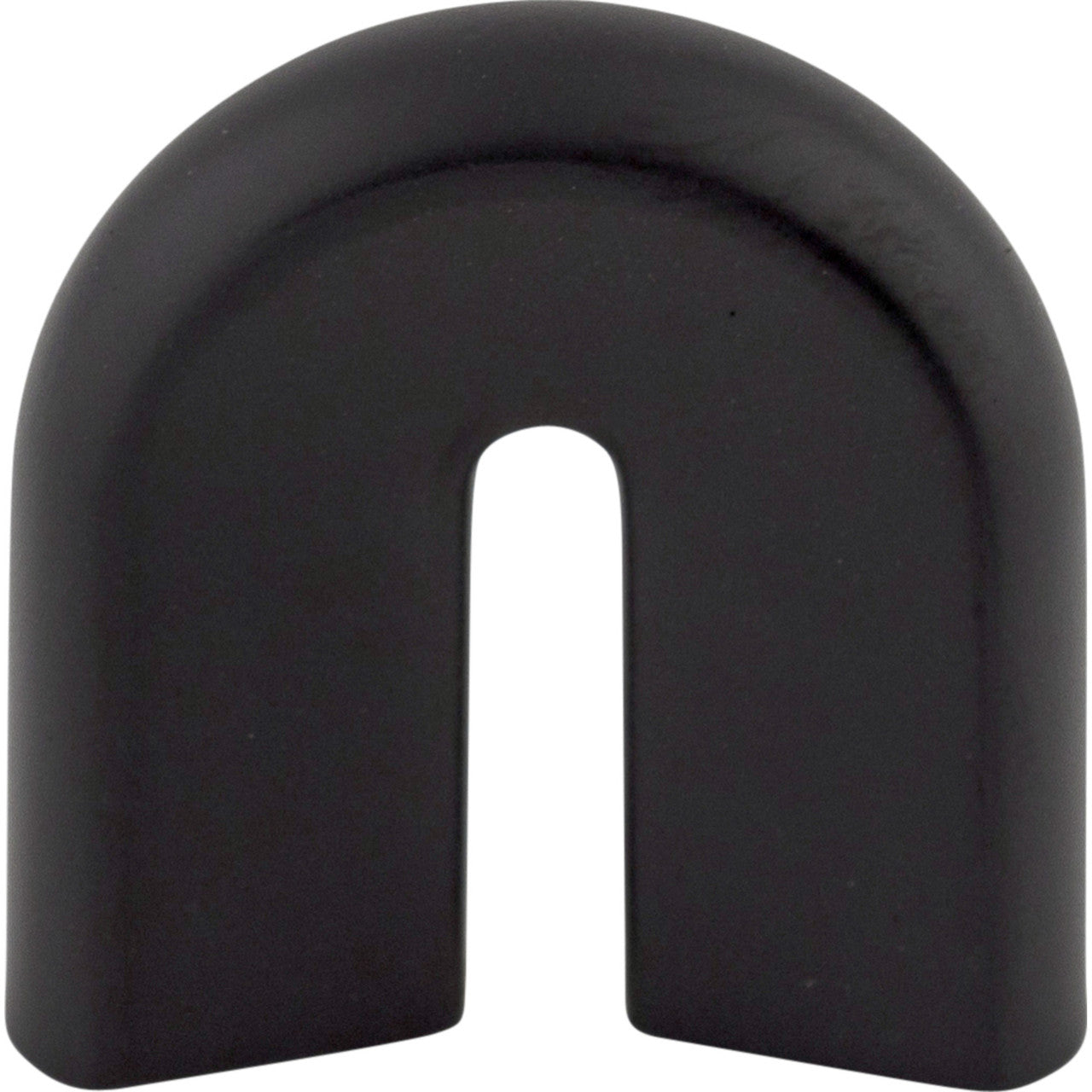 Top Knobs M557: 3/4" cc Nouveau II U-Shaped Cabinet Pull - Flat Black