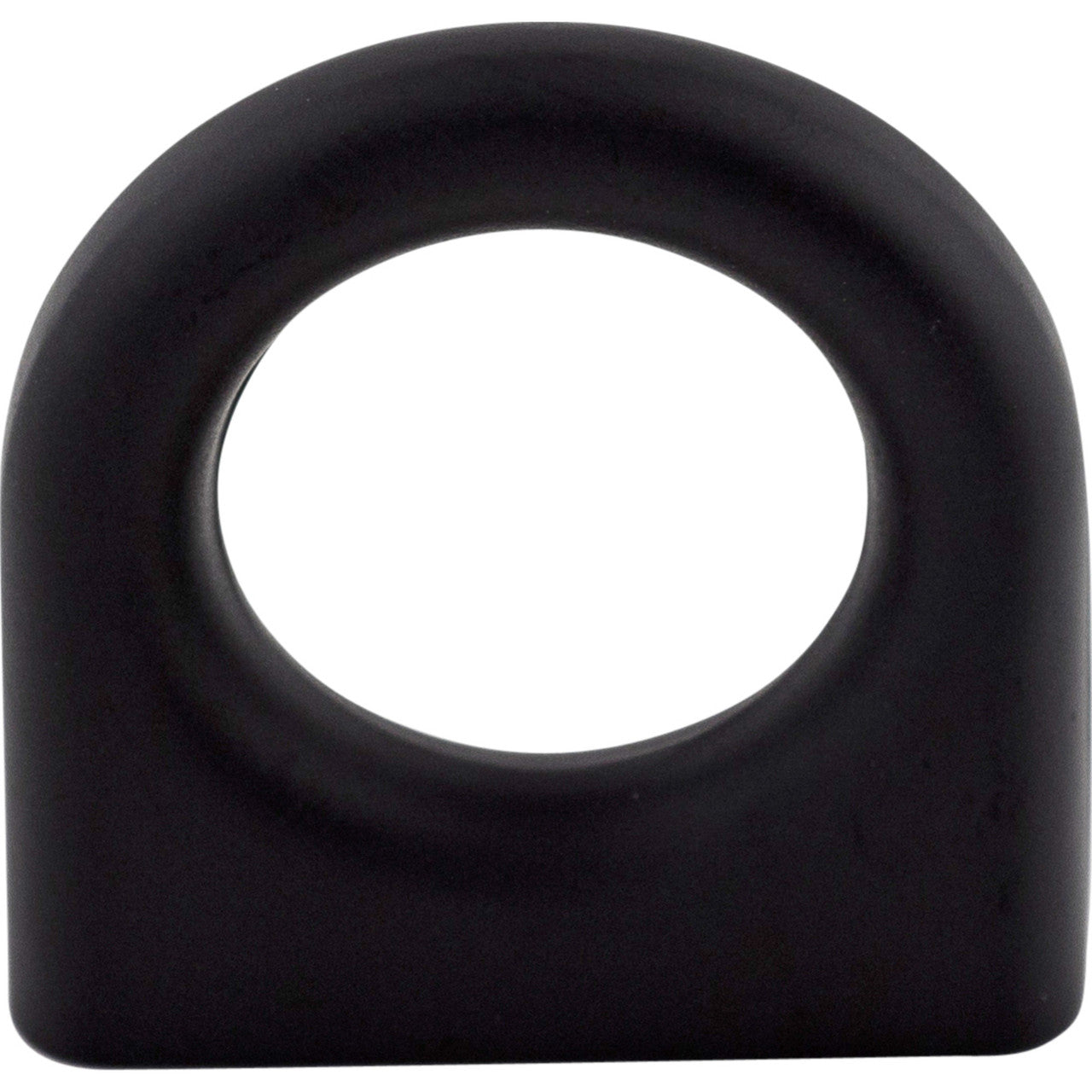 Top Knobs M560: 1-3/16" Stacked Ring Cabinet Knob - Flat Black