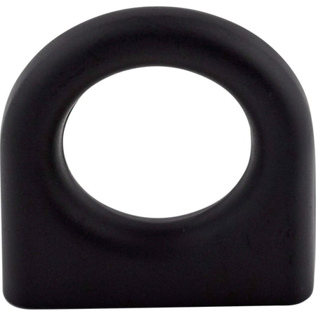 Top Knobs M560: 1-3/16" Stacked Ring Cabinet Knob - Flat Black