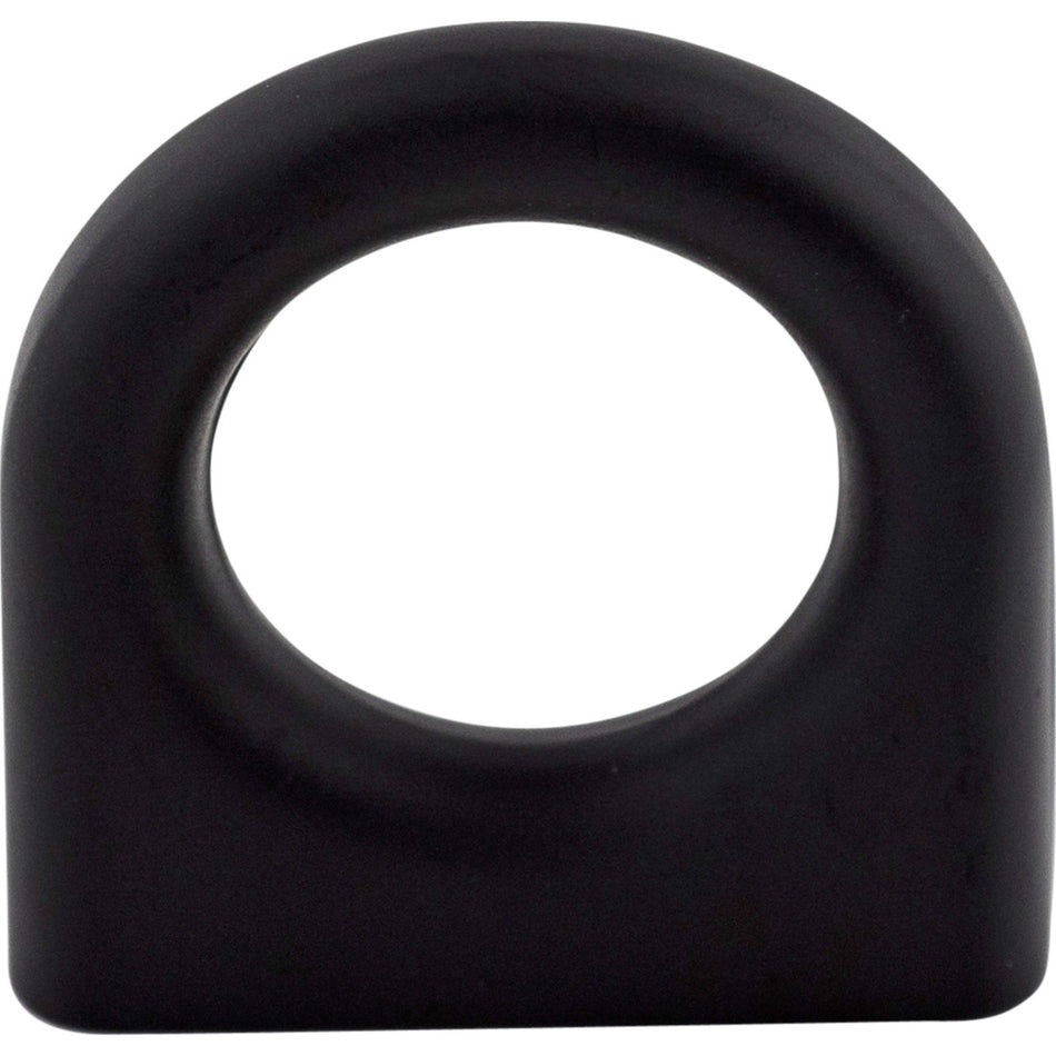 Top Knobs M560: 1-3/16" Stacked Ring Cabinet Knob - Flat Black