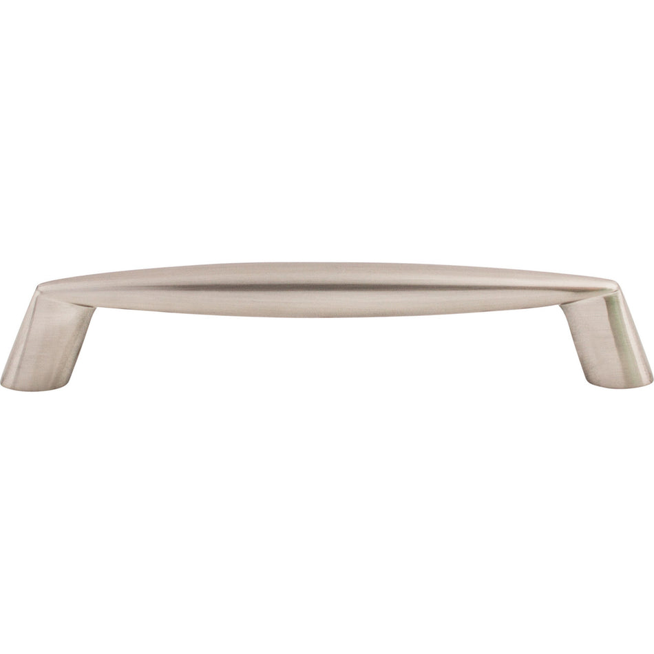 Top Knobs M570: 5-1/16" cc Rung Round Bar Cabinet Pull - Brushed Satin Nickel