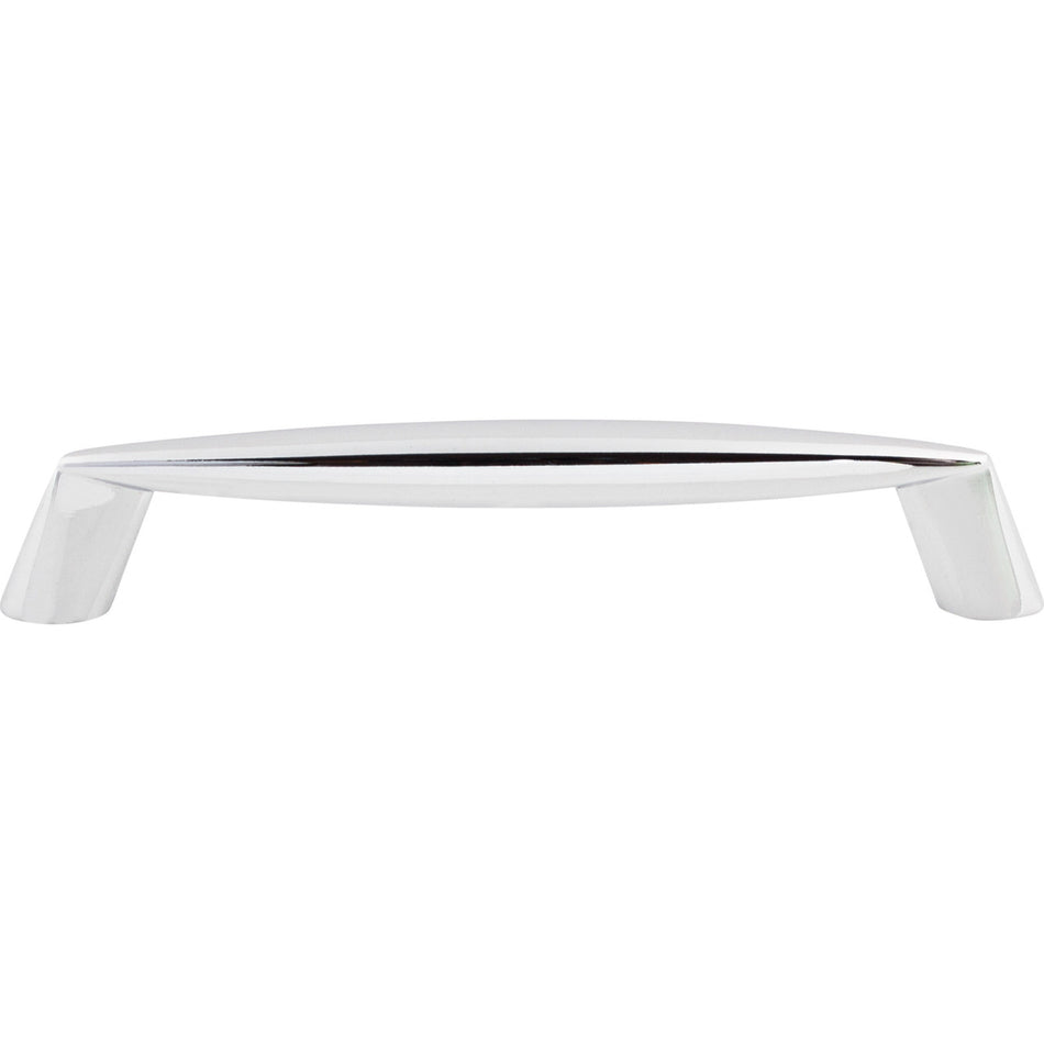 Top Knobs M571: 5-1/16" cc Rung Round Bar Cabinet Pull - Polished Chrome
