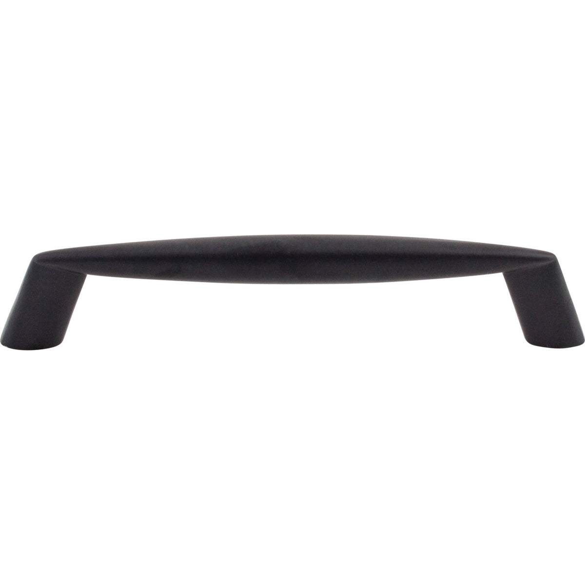 Top Knobs M572: 5-1/16" cc Rung Round Bar Cabinet Pull - Flat Black