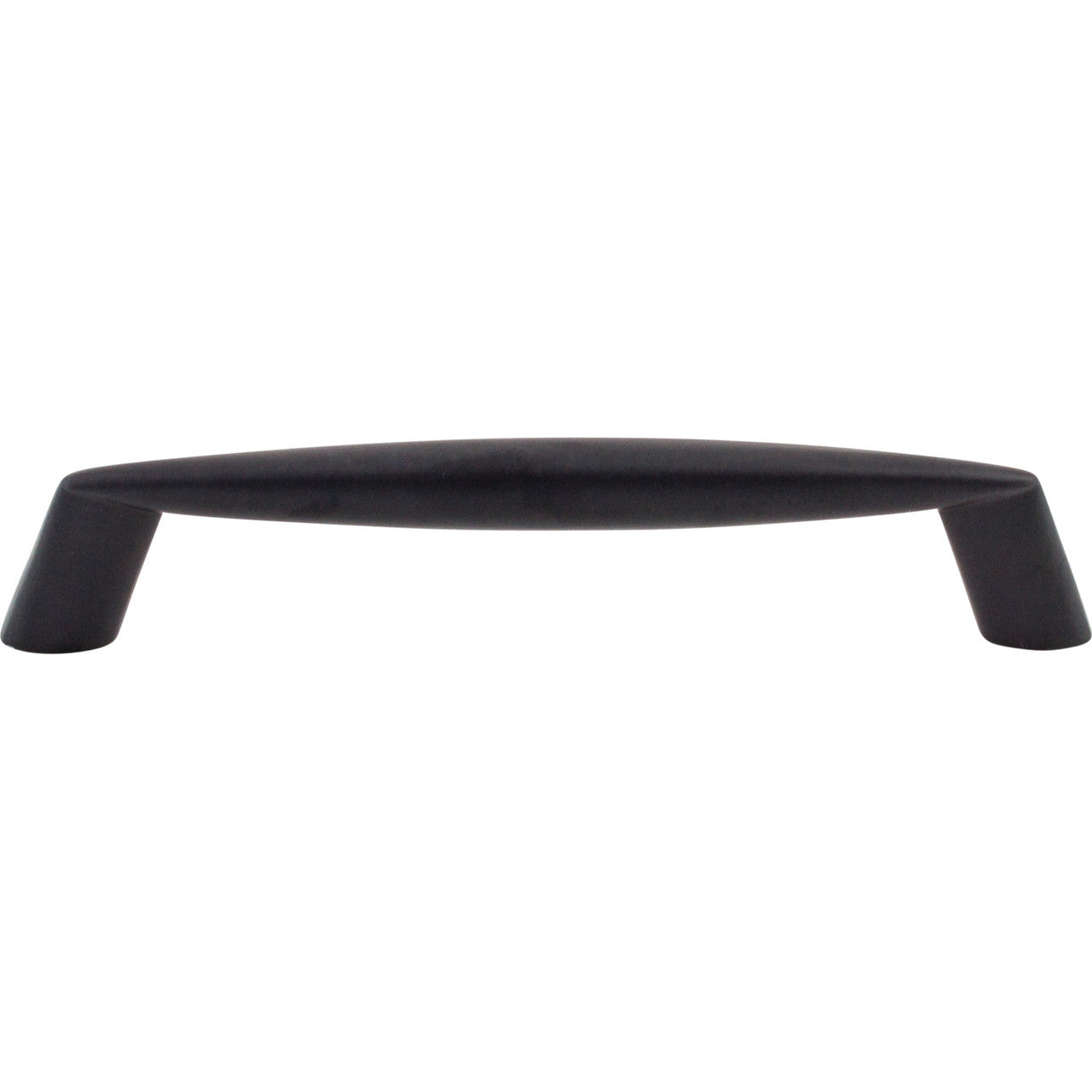 Top Knobs M572: 5-1/16" cc Rung Round Bar Cabinet Pull - Flat Black