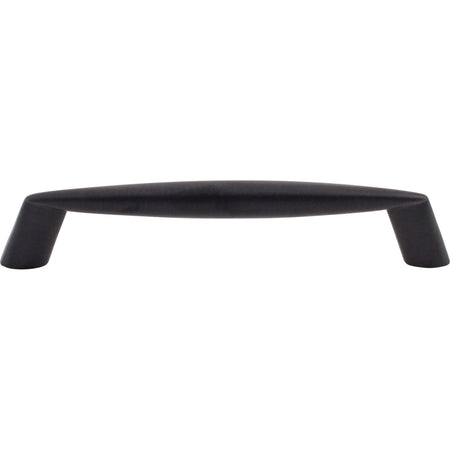 Top Knobs M572: 5-1/16" cc Rung Round Bar Cabinet Pull - Flat Black