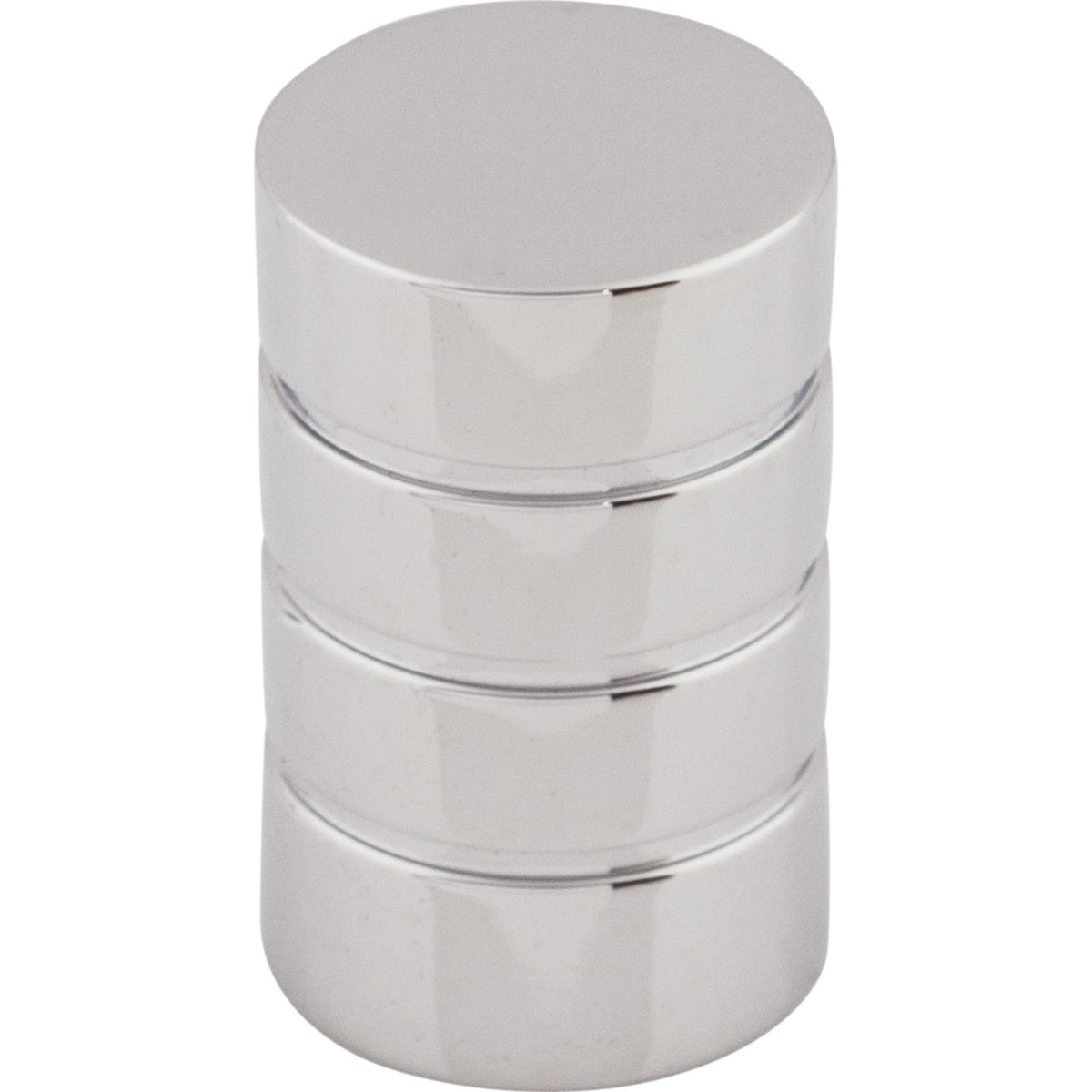 Top Knobs M577: 5/8" Stacked Ring Cabinet Knob - Polished Chrome