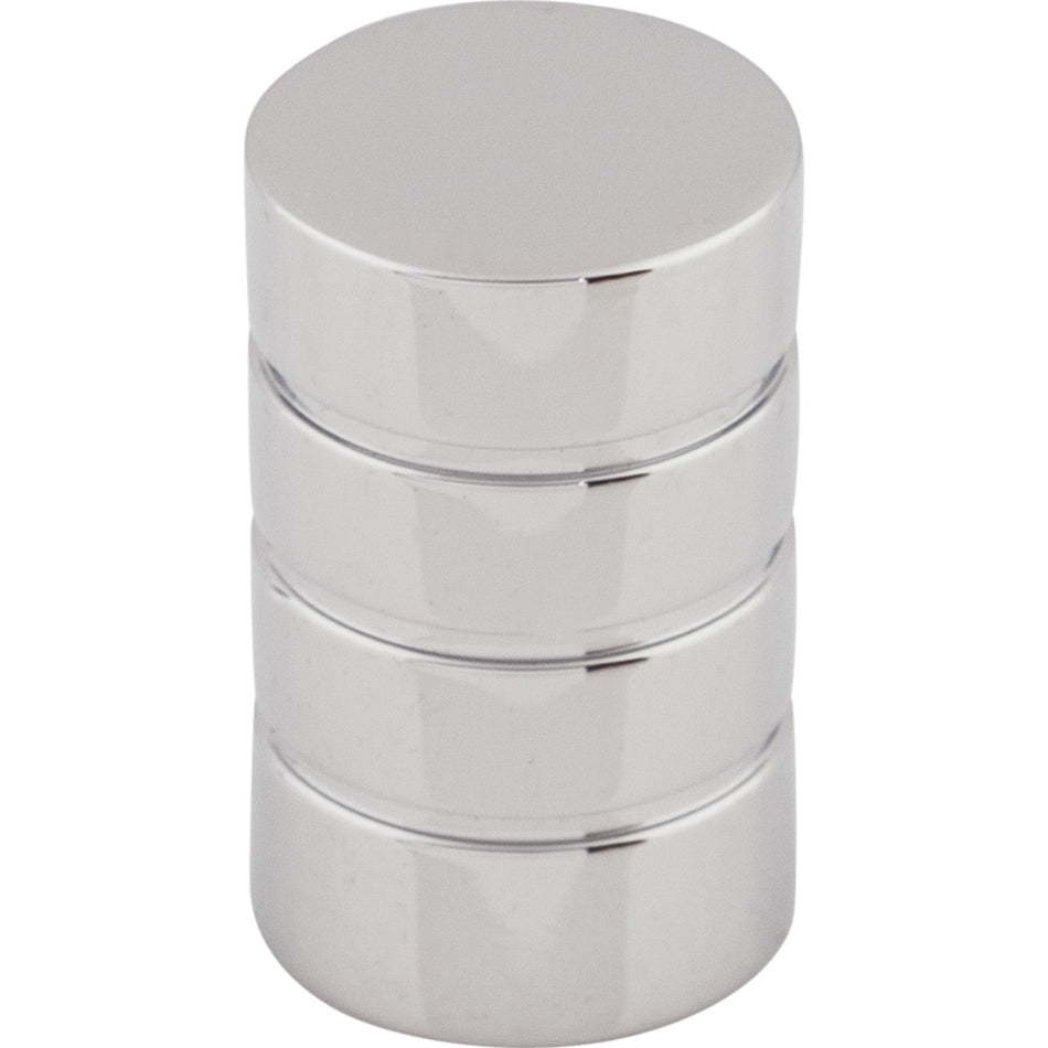 Top Knobs M577: 5/8" Stacked Ring Cabinet Knob - Polished Chrome