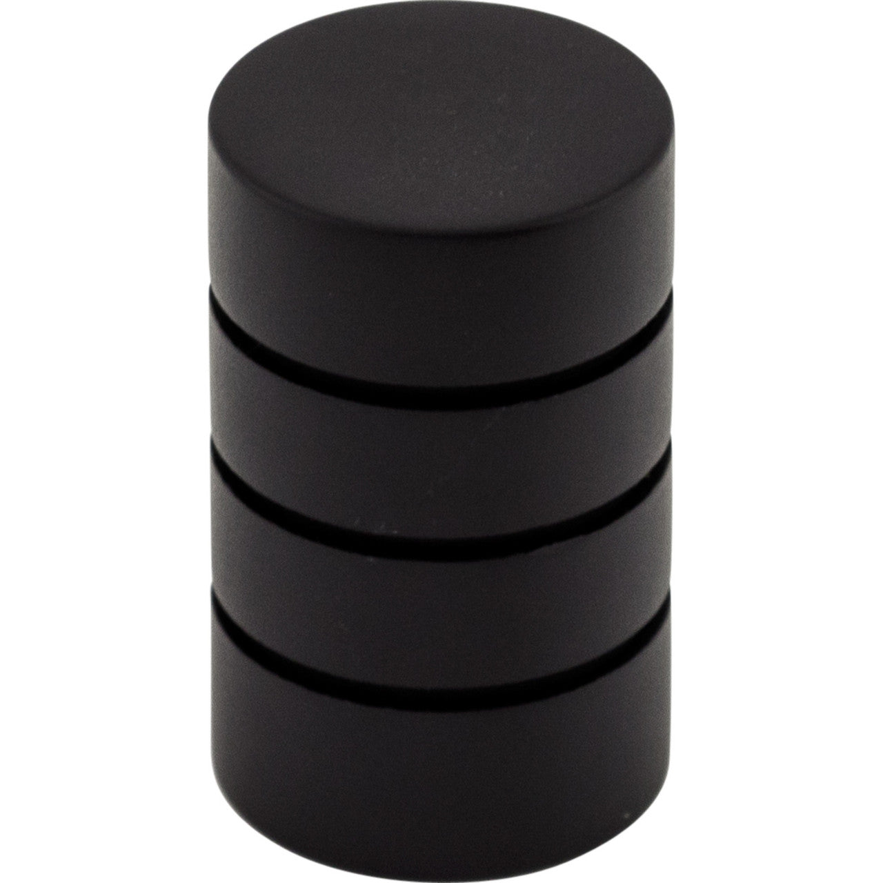 Top Knobs M578: 5/8" Stacked Ring Cabinet Knob - Flat Black