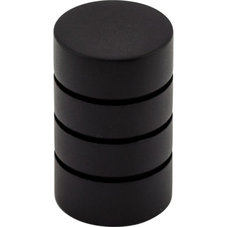 Top Knobs M578: 5/8" Stacked Ring Cabinet Knob - Flat Black