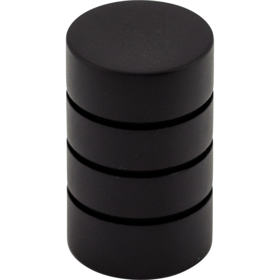 Top Knobs M578: 5/8" Stacked Ring Cabinet Knob - Flat Black