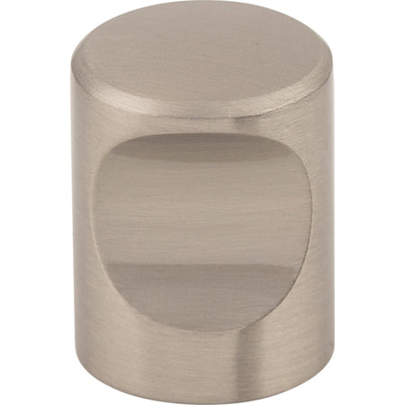 Top Knobs M579: 3/4" Nouveau II Indent Cabinet Knob - Brushed Satin Nickel