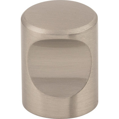 Top Knobs M579: 3/4" Nouveau II Indent Cabinet Knob - Brushed Satin Nickel