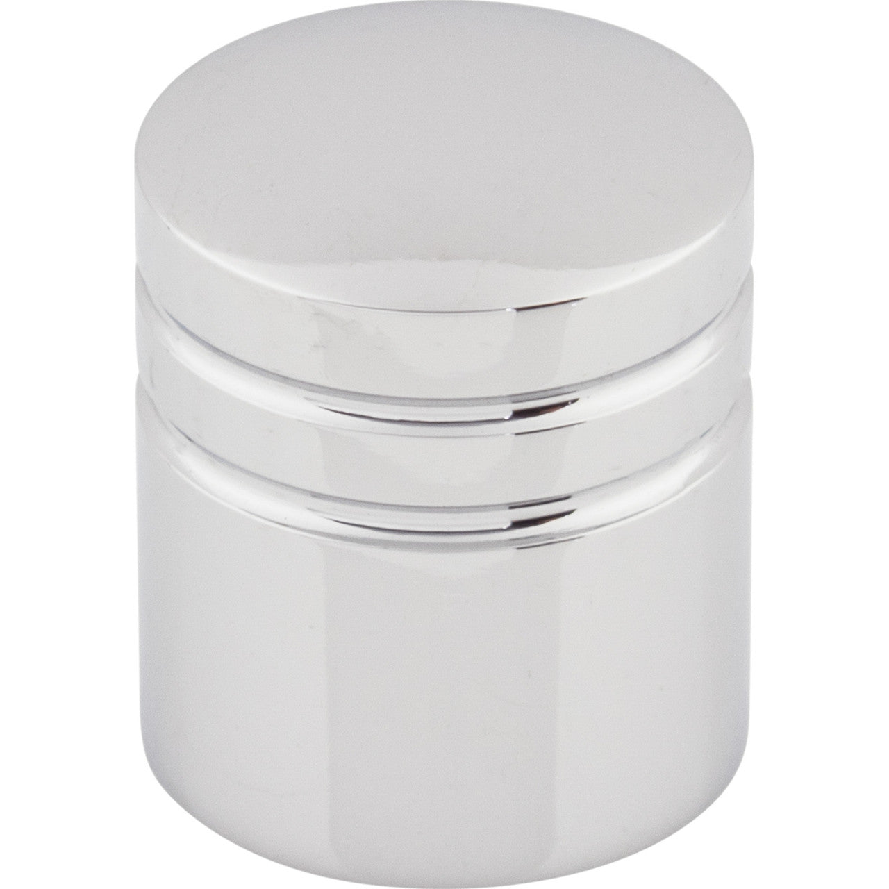 Top Knobs M583: 1" Stacked Ring Cabinet Knob - Polished Chrome