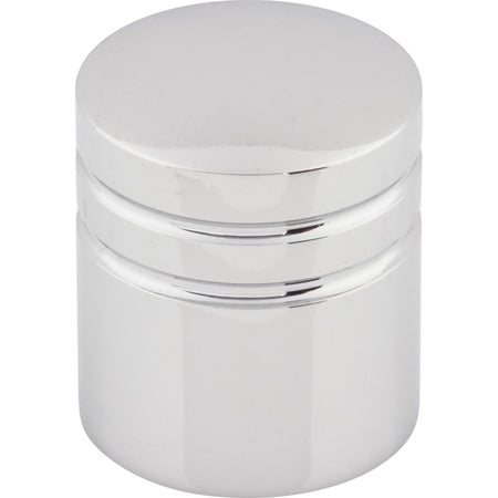 Top Knobs M583: 1" Stacked Ring Cabinet Knob - Polished Chrome