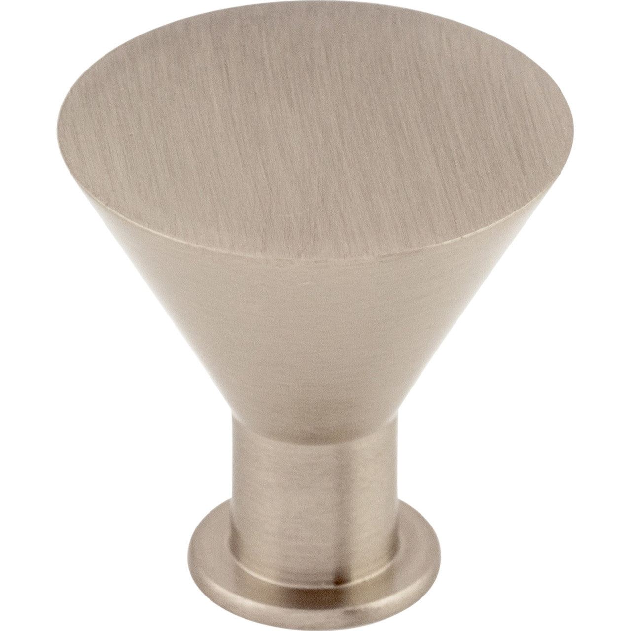 Top Knobs M585: 1-3/16" Cocktail Tapered Cabinet Knob - Brushed Satin Nickel