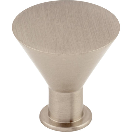 Top Knobs M585: 1-3/16" Cocktail Tapered Cabinet Knob - Brushed Satin Nickel