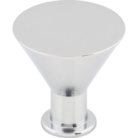 Top Knobs M586: 1-3/16" Cocktail Tapered Cabinet Knob - Polished Chrome