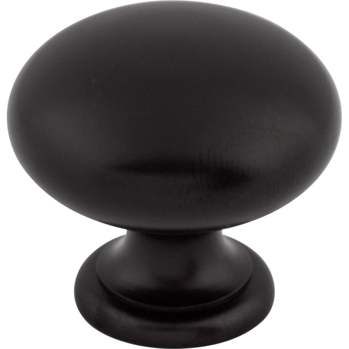 Top Knobs M596: 1-1/4" Normandy Mushroom Cabinet Knob - Patina Black