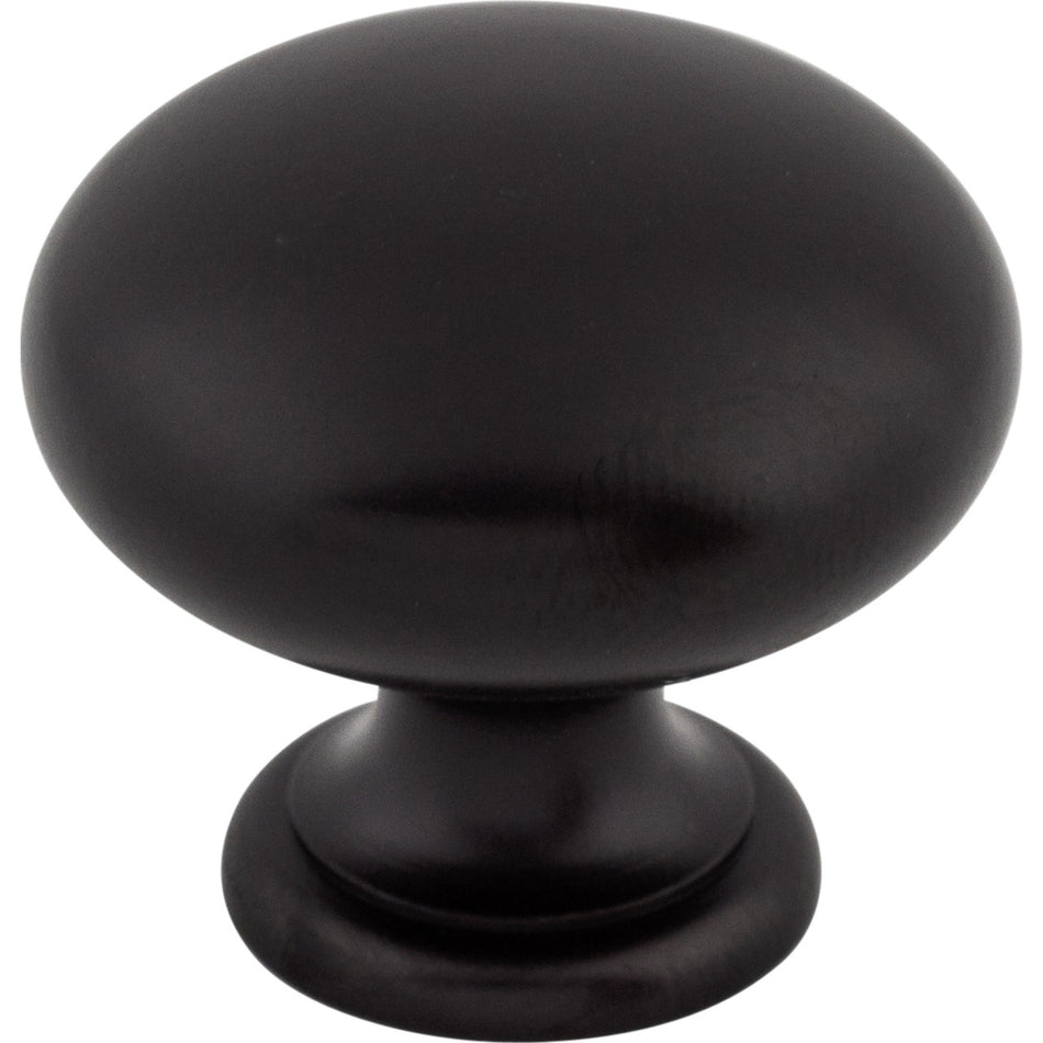 Top Knobs M596: 1-1/4" Normandy Mushroom Cabinet Knob - Patina Black