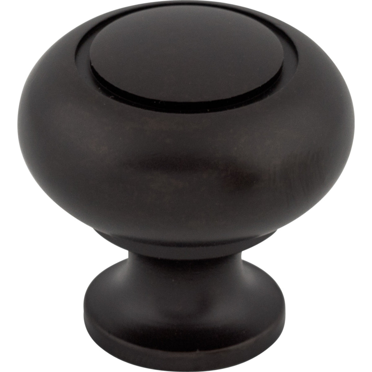 Top Knobs M599: 1-1/4" Normandy Round Cabinet Knob - Patina Black