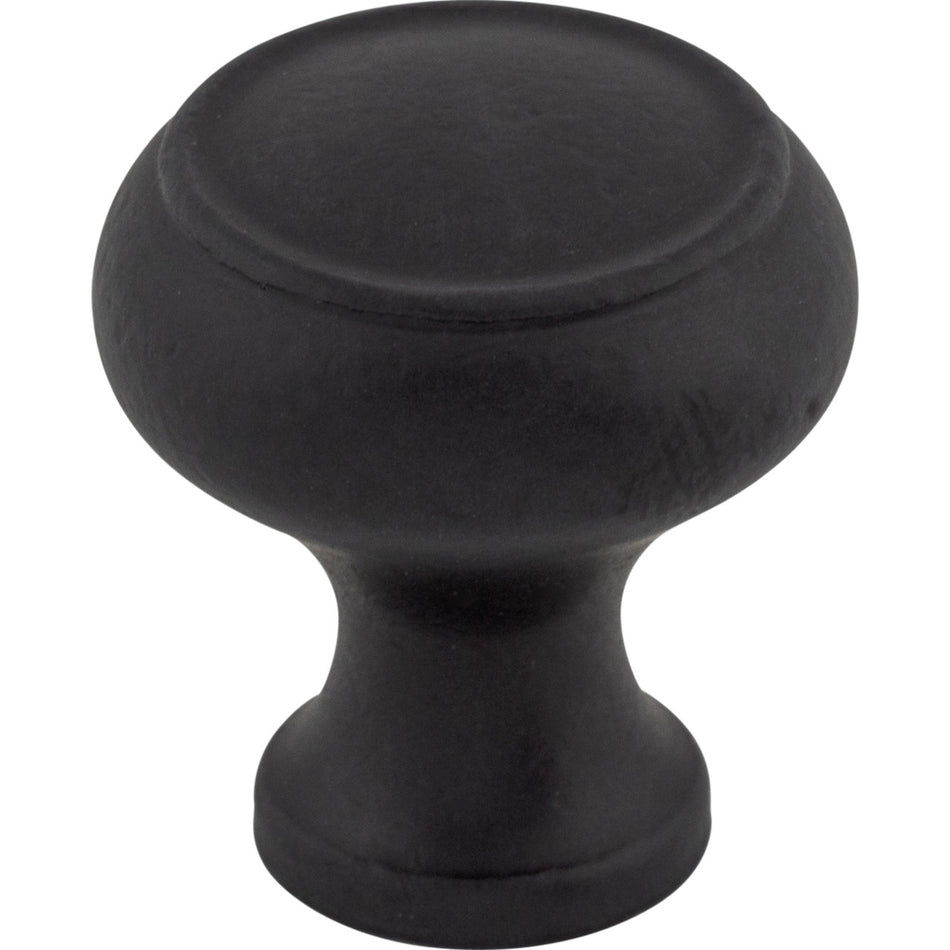 Top Knobs M608: 1-1/8" Normandy Round Cabinet Knob - Patina Black
