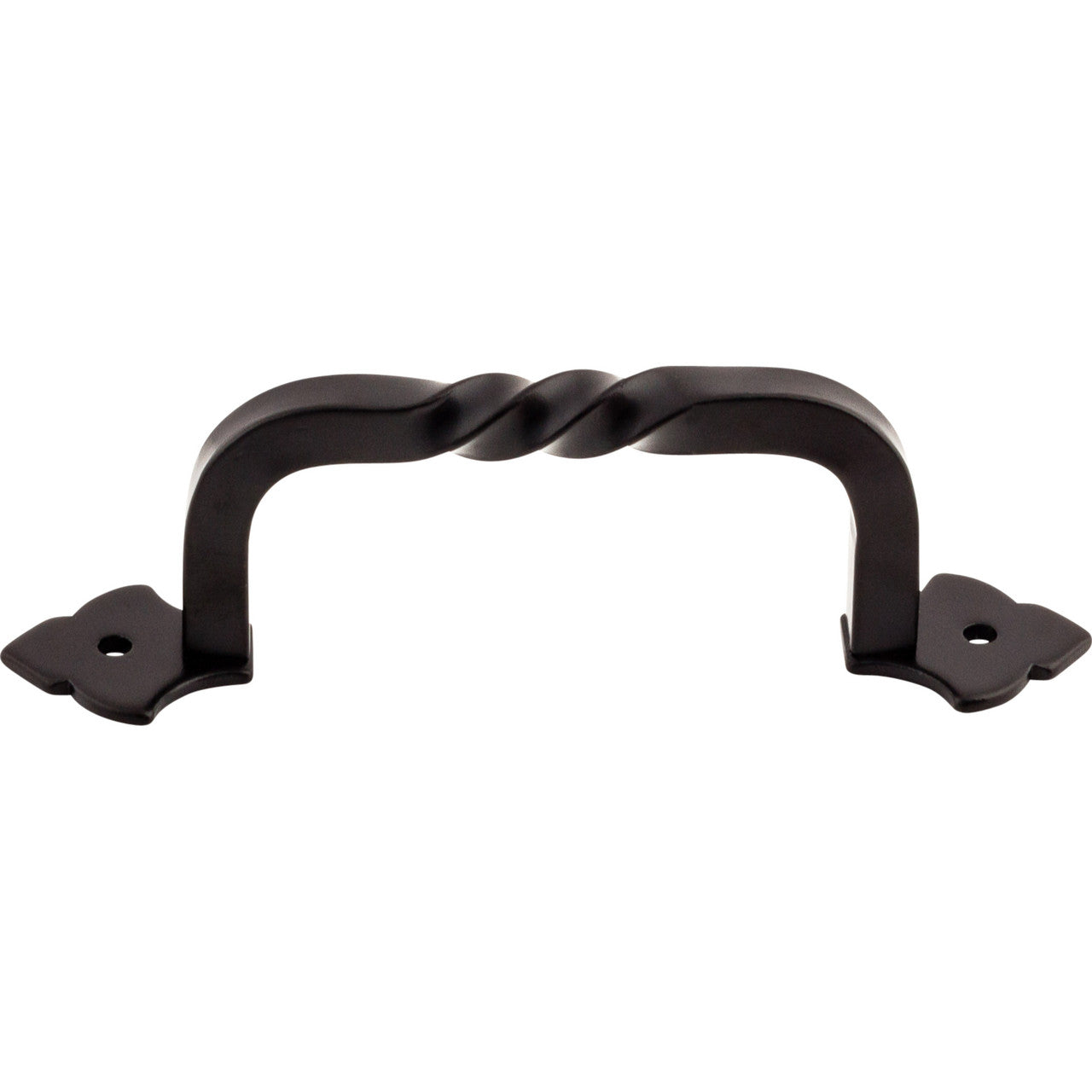Top Knobs M692: 4" cc Crest D-Handle Cabinet Pull - Patina Black