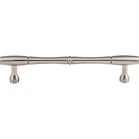 Top Knobs M723-7: 7" cc Nouveau Bamboo Round Bar Cabinet Pull - Brushed Satin Nickel