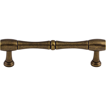 Top Knobs M726-96: 3-3/4" cc Nouveau Bamboo Round Bar Cabinet Pull - German Bronze