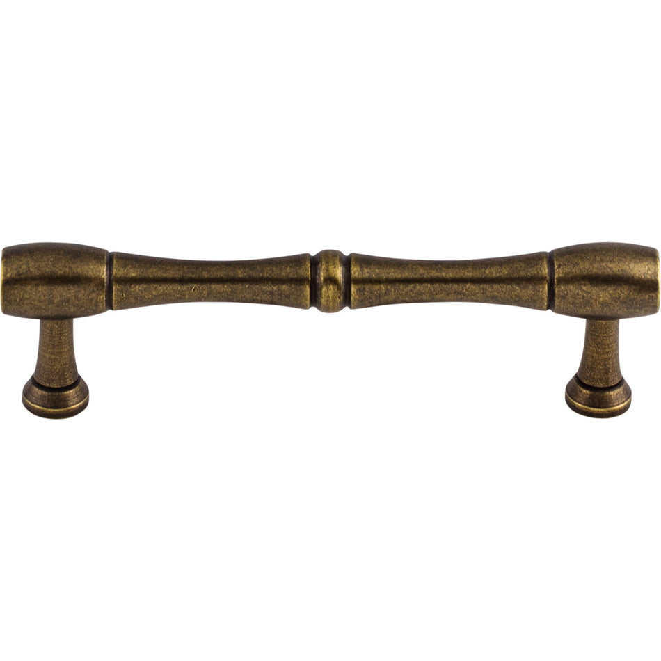 Top Knobs M726-96: 3-3/4" cc Nouveau Bamboo Round Bar Cabinet Pull - German Bronze