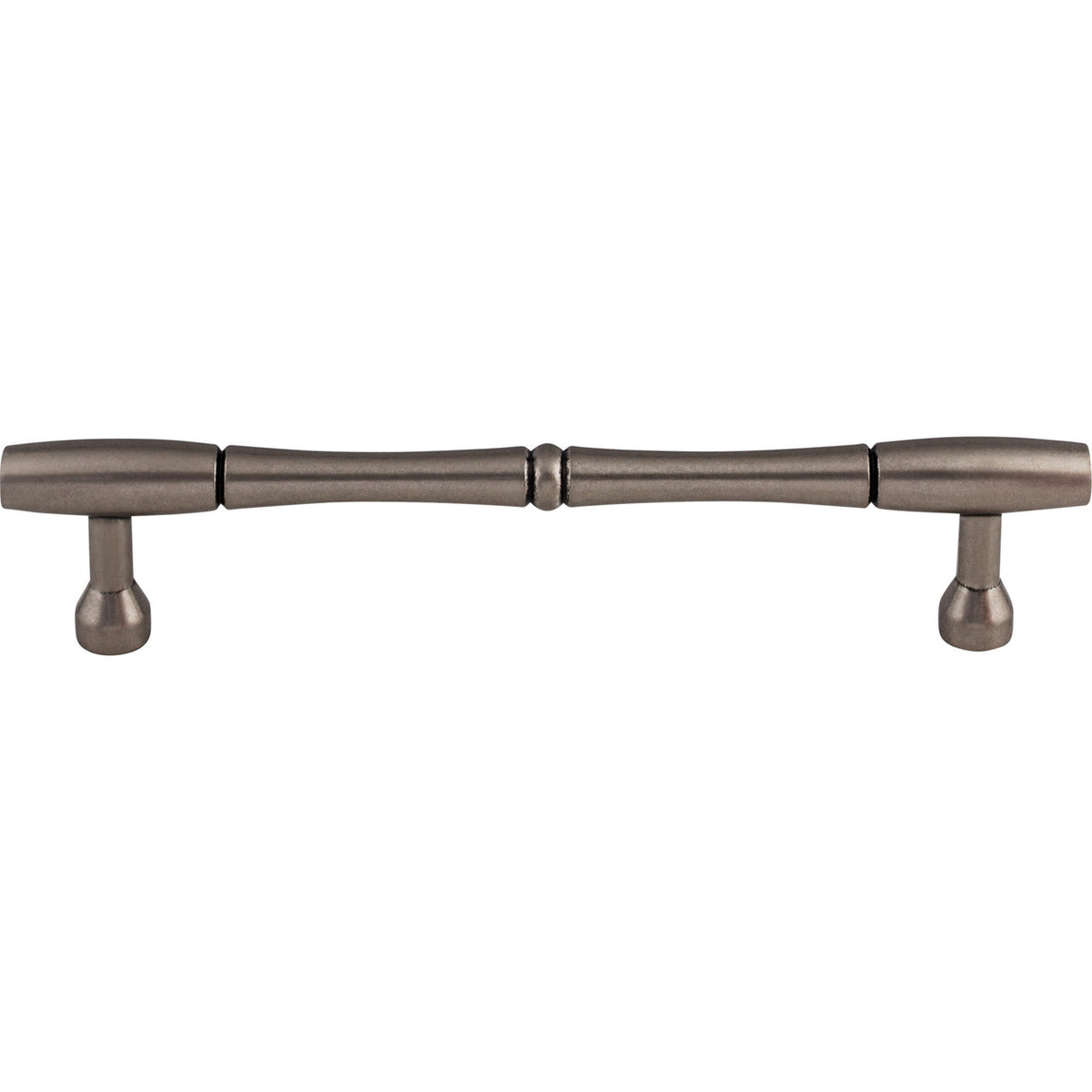 Top Knobs M727-7: 7" cc Nouveau Bamboo Round Bar Cabinet Pull - Pewter Antique
