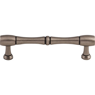 Top Knobs M727-96: 3-3/4" cc Nouveau Bamboo Round Bar Cabinet Pull - Pewter Antique