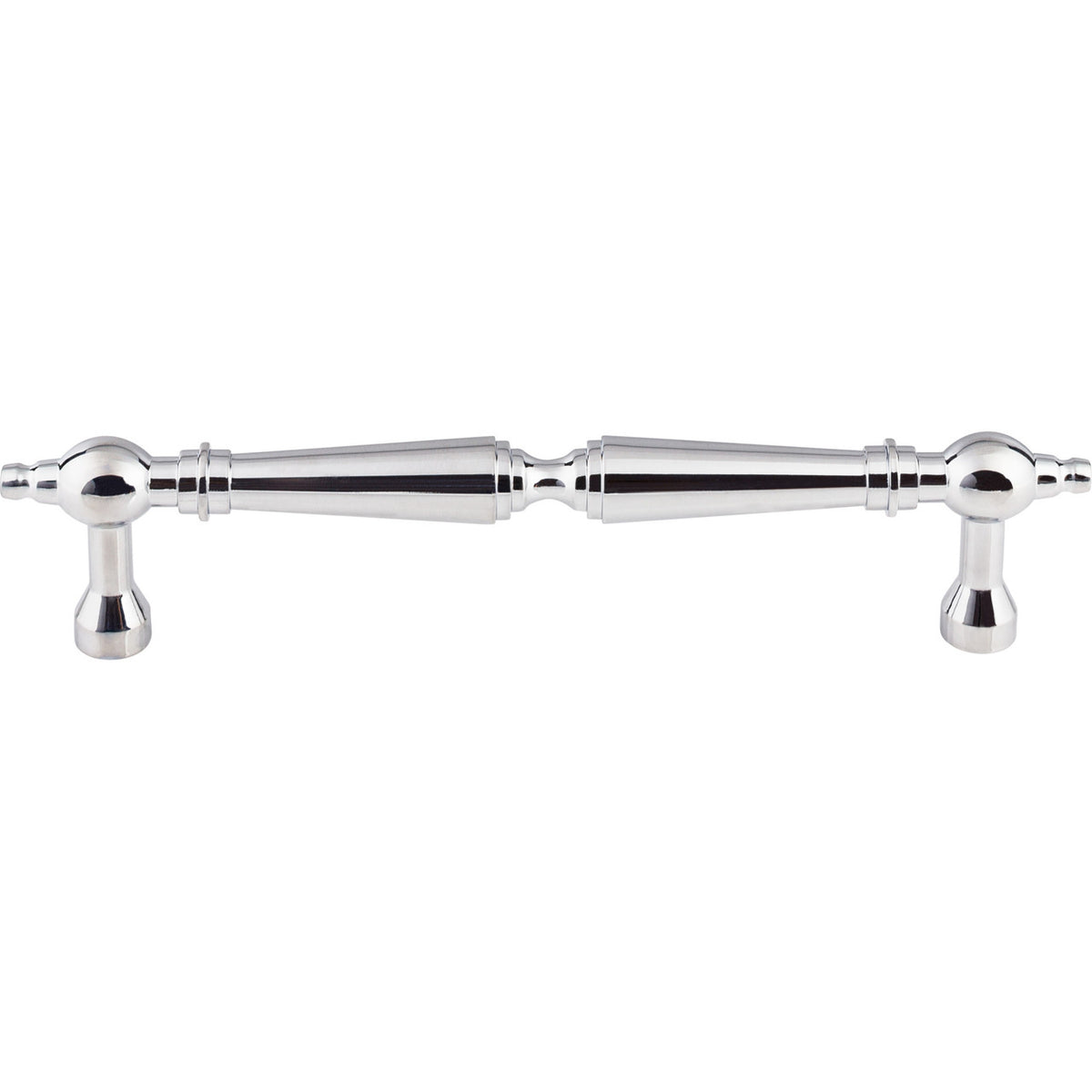 Top Knobs M728-7: 7" cc Asbury D-Handle Cabinet Pull - Polished Chrome