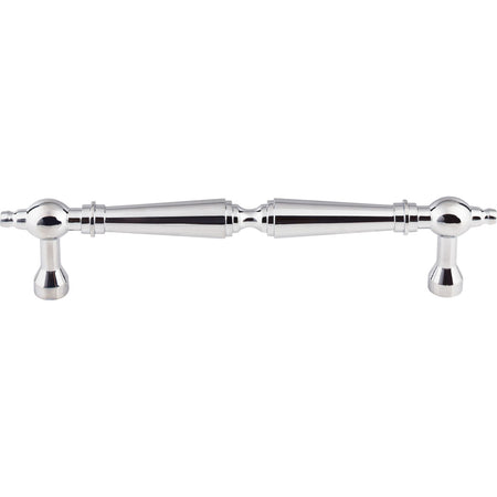 Top Knobs M728-7: 7" cc Asbury D-Handle Cabinet Pull - Polished Chrome