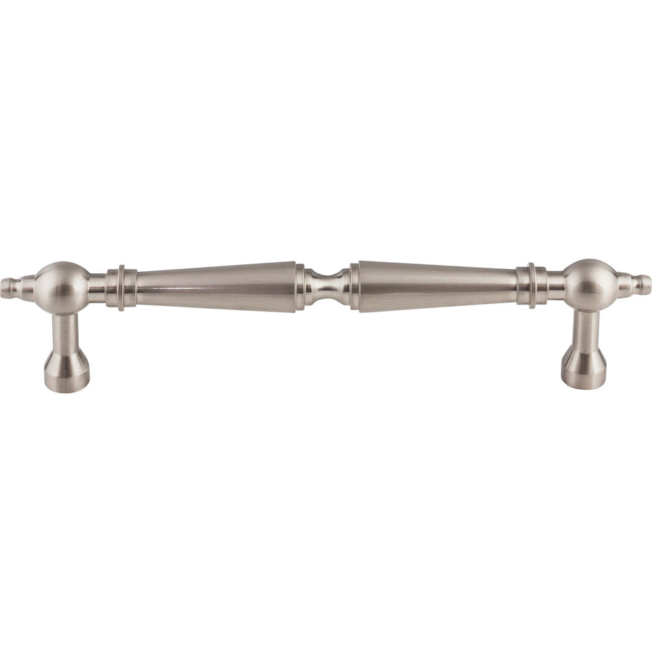 Top Knobs M730-7: 7" cc Asbury D-Handle Cabinet Pull - Brushed Satin Nickel